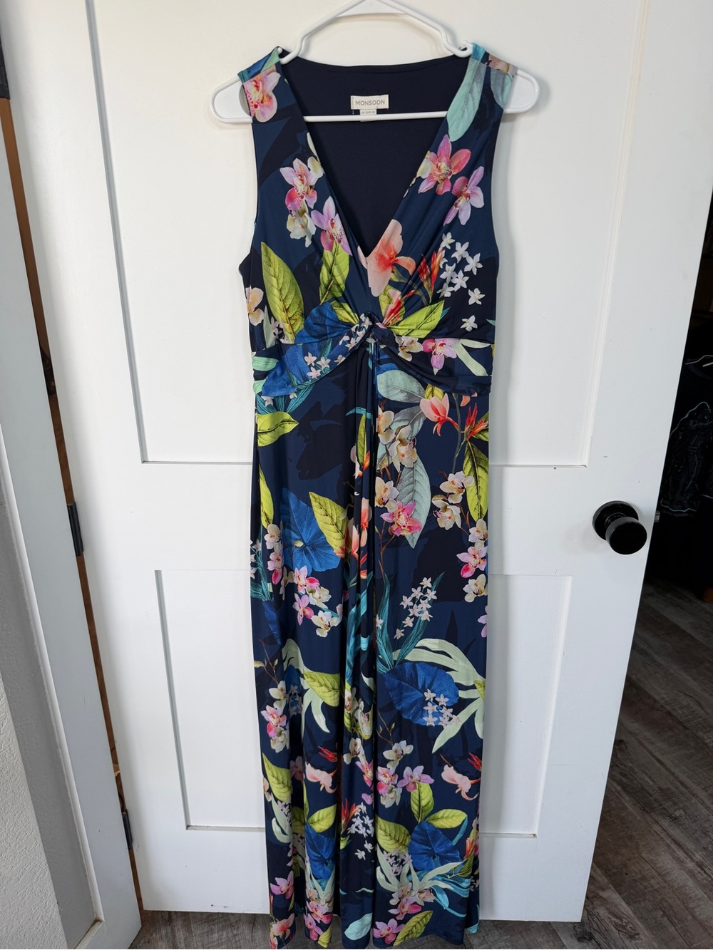 Monsoon floral maxi dress size 12